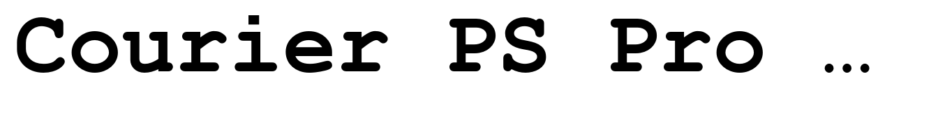 Courier PS Pro Cyrillic Bold